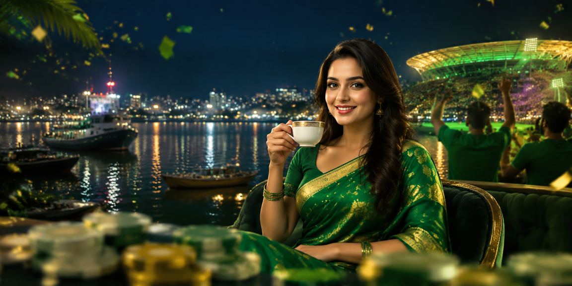চট্টগ্রামে শাড়ি পরিহিতা ব্যবহারকারী 909 - এর ভিআইপি জ্যাকপট বোনাস উপভোগ করছেন